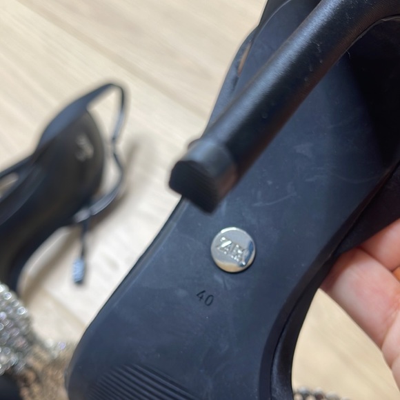 New worn Beautiful Zara heels size 40 - Picture 6 of 8